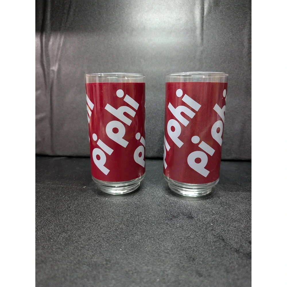Pi Phi Sorority Glassware Set, Vintage Drinking‎ Glasses, Set of 2, Sorority